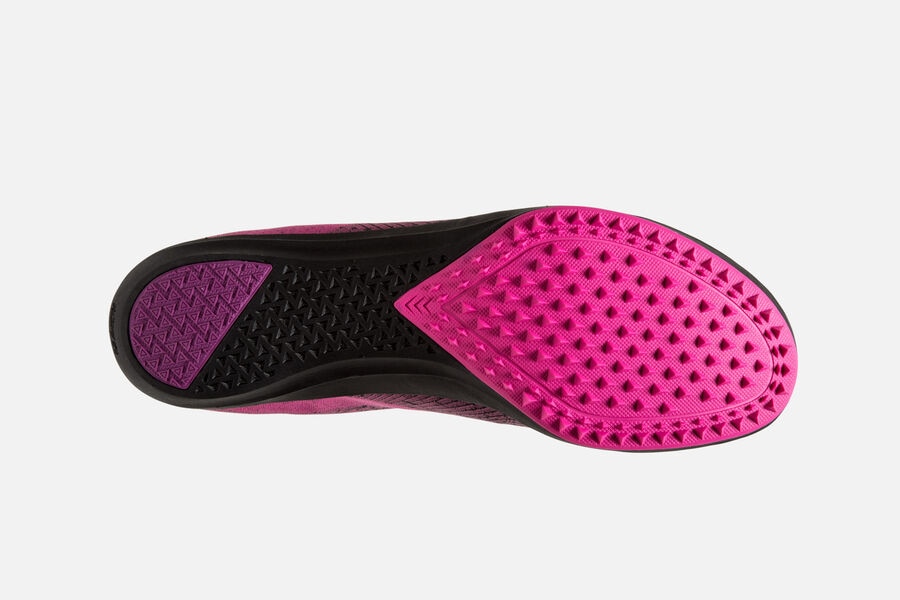 Brooks Running Shoes - Mach 19 Spikeless Spikes Womens - Pink/Black - KOS-816924